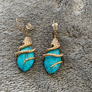 Alexis Bittar turquoise earrings